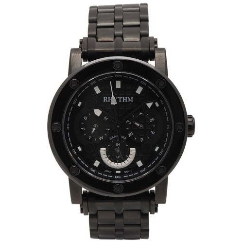 Rhythm (Japan) Stainless Steel Sapphire Glass (Scratch Resistant) 10ATM Wrist Watch Ø40X12.1mm